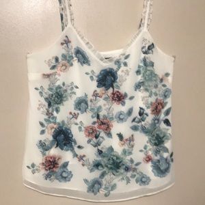 WHBM beautiful floral cami